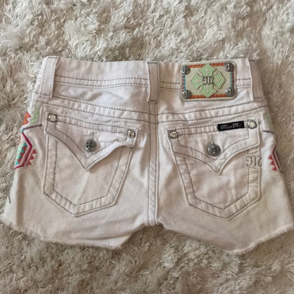 Miss Me White Shorts